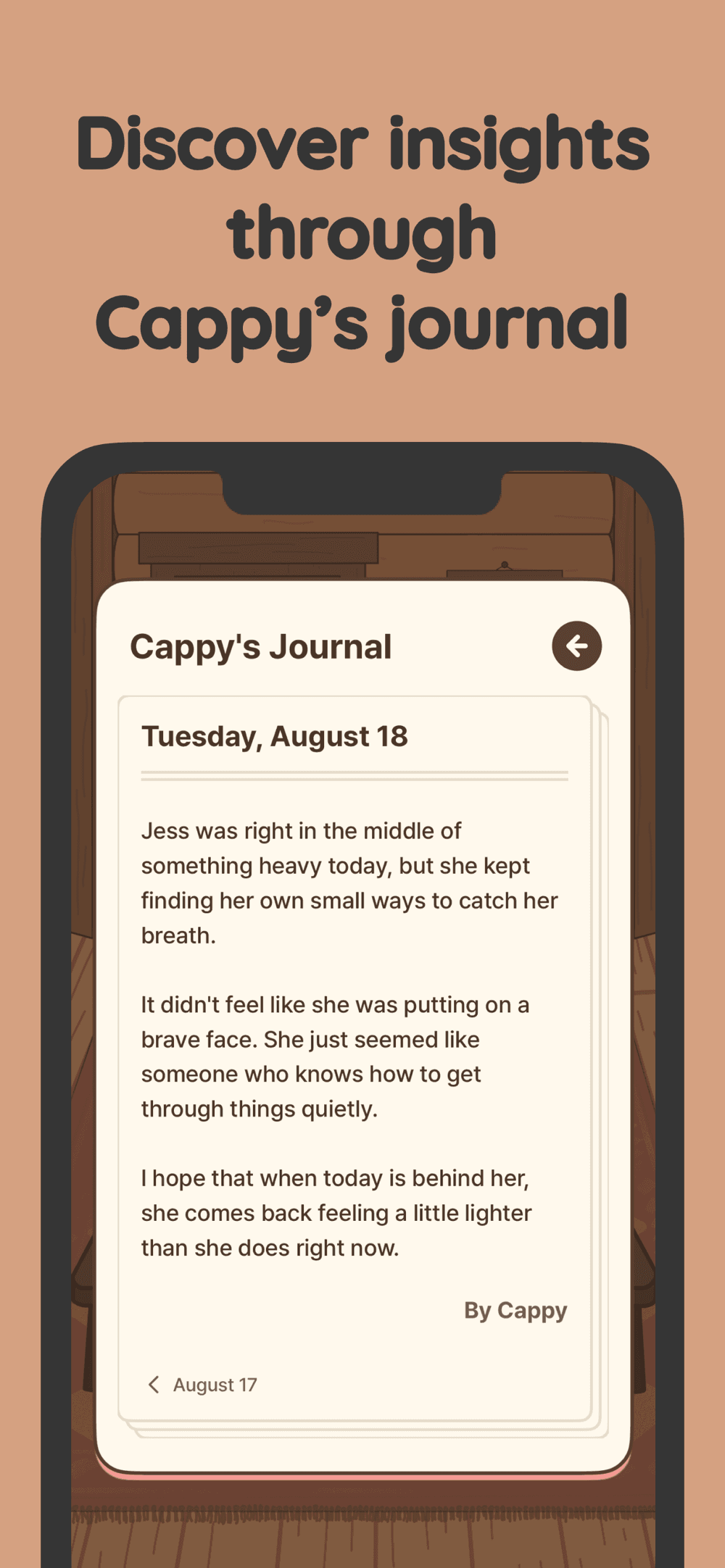BeCappy app screen 4